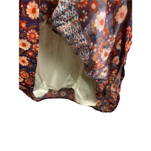 Ella Moon Multicolor Floral Short Sleeve Knee Length Dress Women's Size XS - Picture 4 of 7